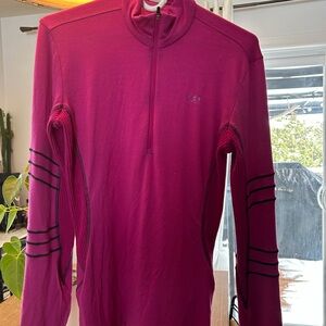 Magenta Long Sleeve Quarter-Zip Top